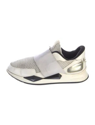 Pre-owned Givenchy Leather Sneakers In Neutral