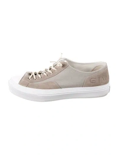 Pre-owned Givenchy Leather Sneakers In Neutrals