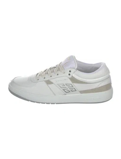 Pre-owned Givenchy Leather Sneakers In Neutrals