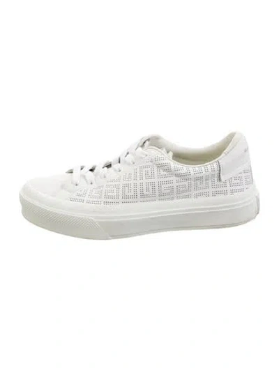Pre-owned Givenchy Leather Sneakers In Neutrals