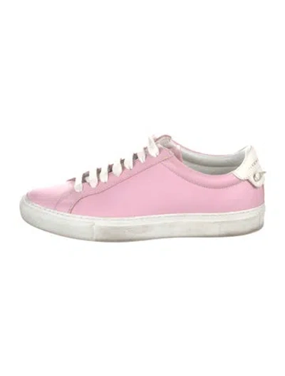 Pre-owned Givenchy Leather Sneakers In Pink