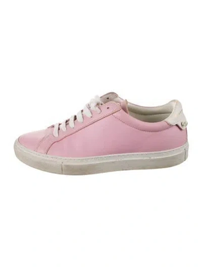 Pre-owned Givenchy Leather Sneakers In Pink