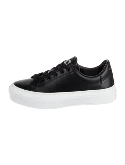 Pre-owned Givenchy Leather Sneakers W/ Tags In Black