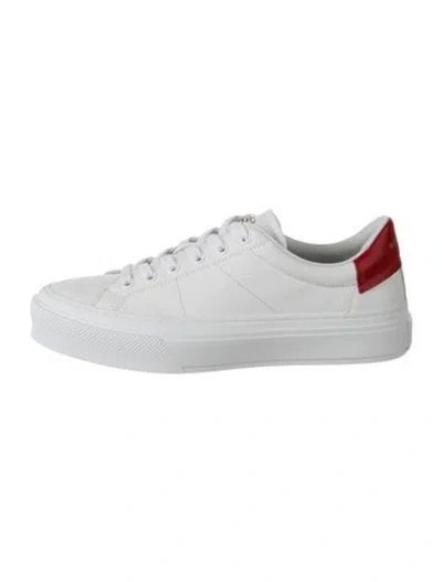 Pre-owned Givenchy Leather Sneakers W/ Tags In White