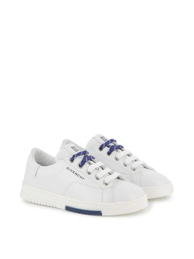 Givenchy Kids' Leather Sneakers In White