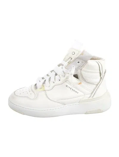 Pre-owned Givenchy Leather Sneakers In White
