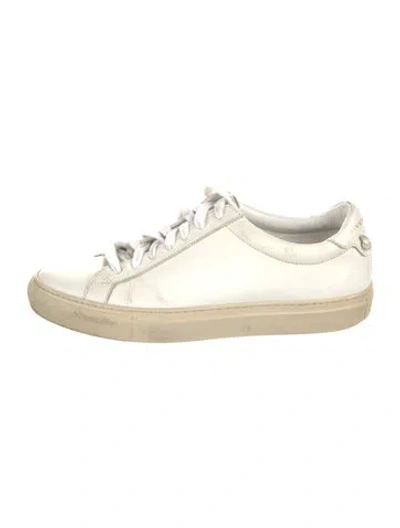Pre-owned Givenchy Leather Sneakers In White