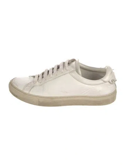 Pre-owned Givenchy Leather Sneakers In White