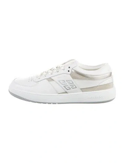 Pre-owned Givenchy Leather Sneakers In White