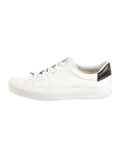 Pre-owned Givenchy Leather Sneakers In White