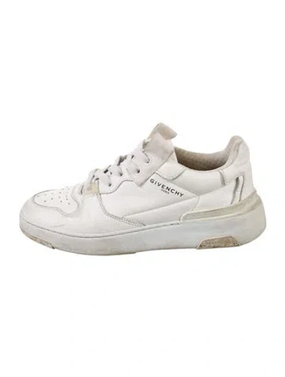 Pre-owned Givenchy Leather Sneakers In White