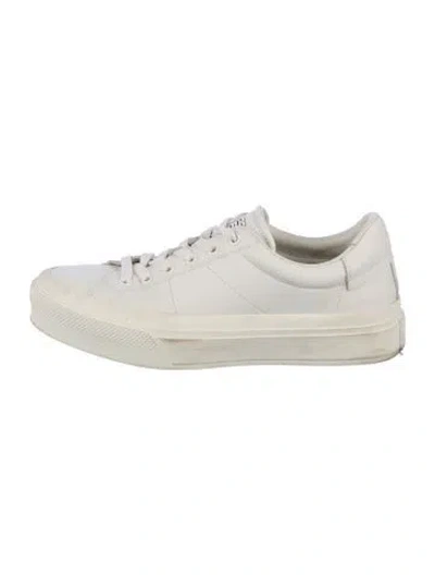 Pre-owned Givenchy Leather Sneakers In White
