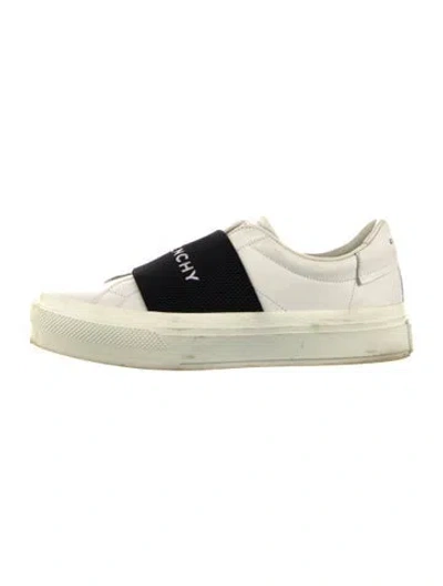 Pre-owned Givenchy Leather Sneakers In White