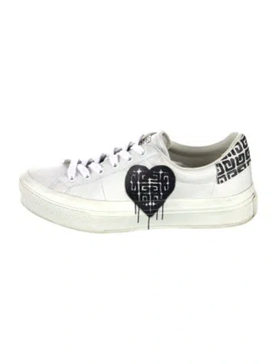 Pre-owned Givenchy Leather Sneakers In White