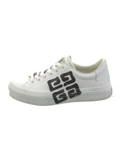 Pre-owned Givenchy Leather Sneakers In White