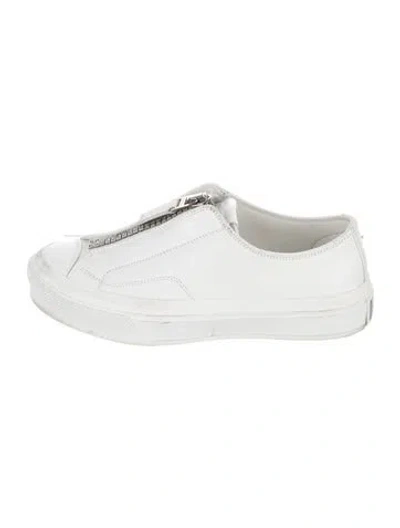 Pre-owned Givenchy Leather Sneakers In White