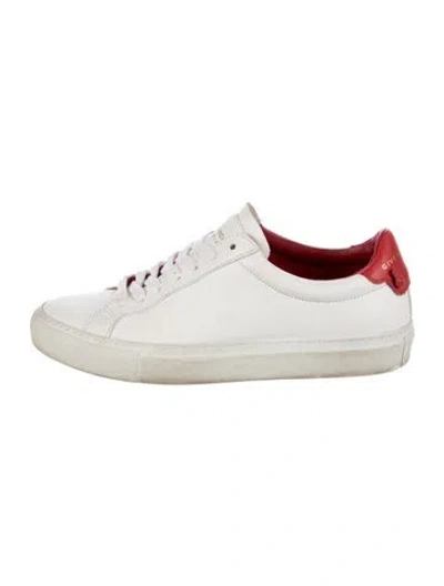 Pre-owned Givenchy Leather Sneakers In White