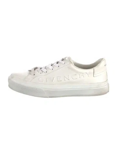 Pre-owned Givenchy Leather Sneakers In White
