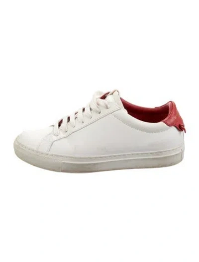 Pre-owned Givenchy Leather Sneakers In White