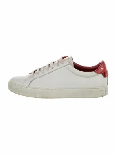 Pre-owned Givenchy Leather Sneakers In White