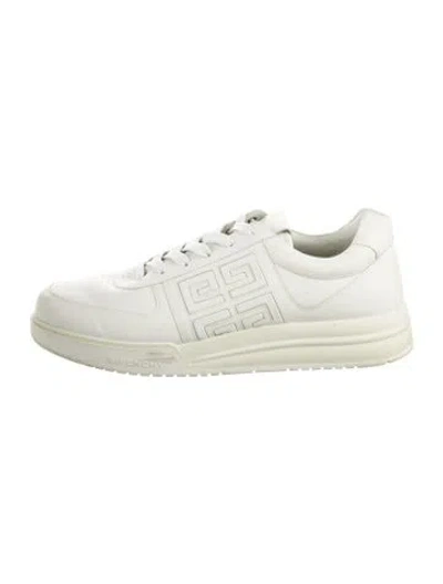 Pre-owned Givenchy Leather Sneakers In White