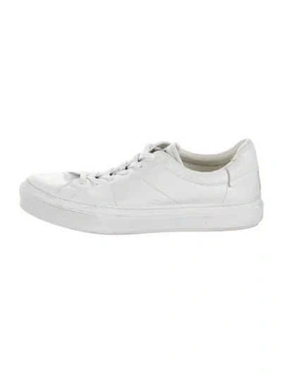 Pre-owned Givenchy Leather Sneakers In White