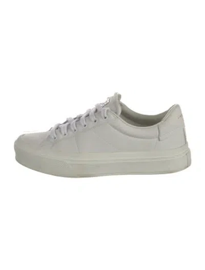 Pre-owned Givenchy Leather Sneakers In White
