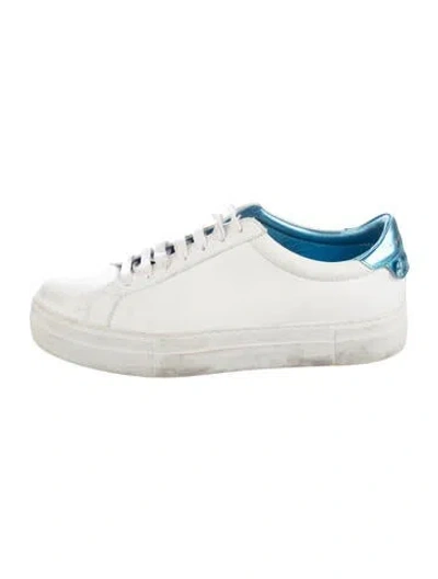 Pre-owned Givenchy Leather Sneakers In White