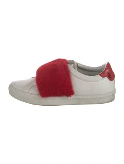 Pre-owned Givenchy Leather Sneakers In White