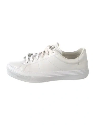 Pre-owned Givenchy Leather Sneakers In White