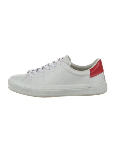 Pre-owned Givenchy Leather Sneakers In White