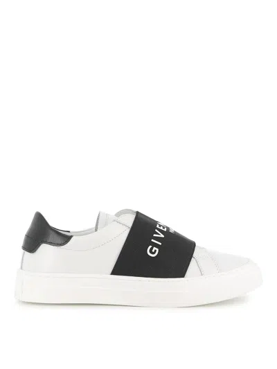 Givenchy Kids' Leather Sneakers In White