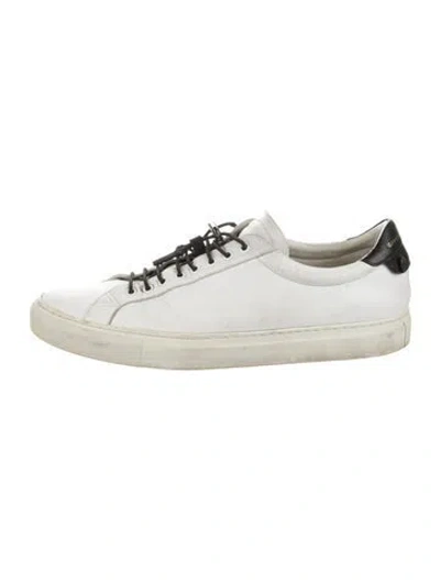 Pre-owned Givenchy Leather Sneakers In White