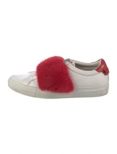 Pre-owned Givenchy Leather Sneakers In White