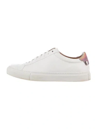 Pre-owned Givenchy Leather Sneakers In White