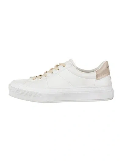 Pre-owned Givenchy Leather Sneakers In White