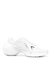Givenchy White Mesh And Synthetic Leather Tk Mx Sneakers In White