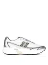 Givenchy White Silvery Polyester Sneakers In White