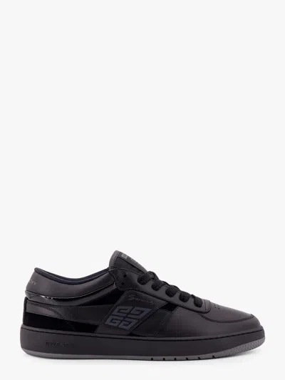 Givenchy Leather Sneakers With 4g Side Logo In Black