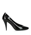 Givenchy Leather Square-toe Pumps 95 In Black