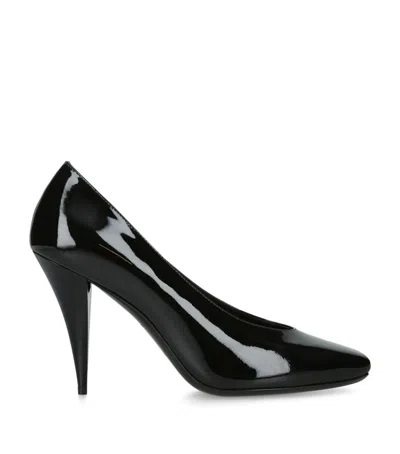 Givenchy Leather Square-toe Pumps 95 In Black