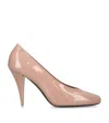 Givenchy Leather Square-toe Pumps 95 In Pink