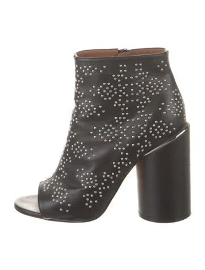 Pre-owned Givenchy Leather Studded Accents Boots In Multi