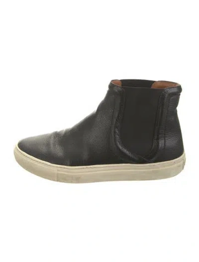 Pre-owned Givenchy Leather Studded Accents Chelsea Boots In Black