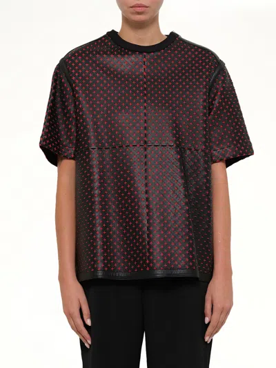 Givenchy Leather Top In Black