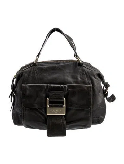 Pre-owned Givenchy Leather Top Handle Bag In Black