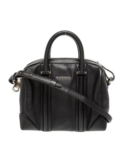 Pre-owned Givenchy Leather Top Handle Bag In Black