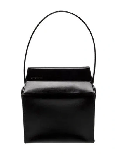 Pre-owned Givenchy Leather Top Handle Bag In Black