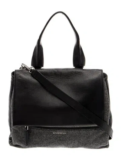 Pre-owned Givenchy Leather Top Handle Bag In Black