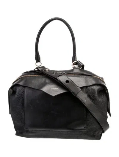 Pre-owned Givenchy Leather Top Handle Bag In Black